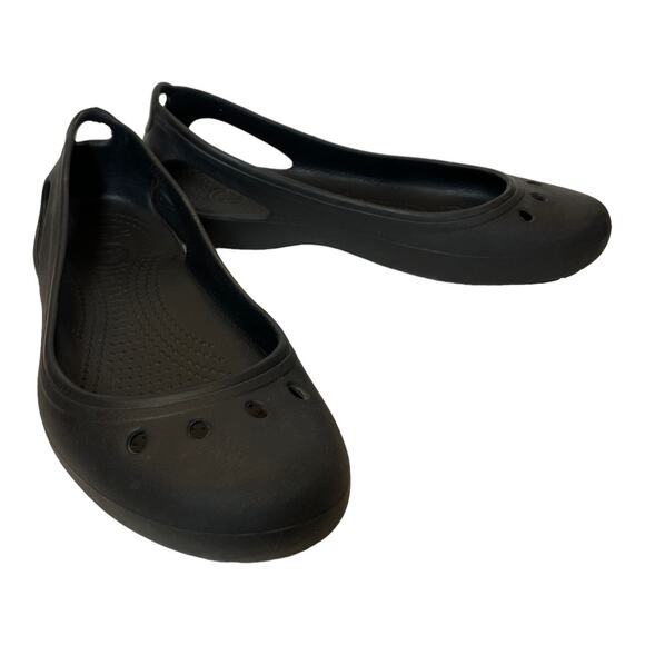 Crocs Kadee Flats Sandals Black 8 - Picture 1 of 6